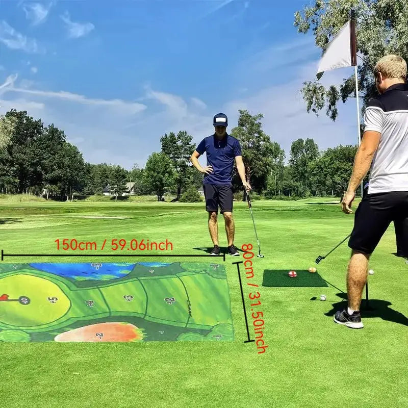 Portable Golf Training Mat, Durable & Portable Golf Hitting Mat, Golf Swing Training Aid, Golf Training Tool, Golf Training Accessories for Indoor & Outdoor Practice, Golf Accessory, Golf Gear, Golf Training Aids, Golf Practice Equipment
