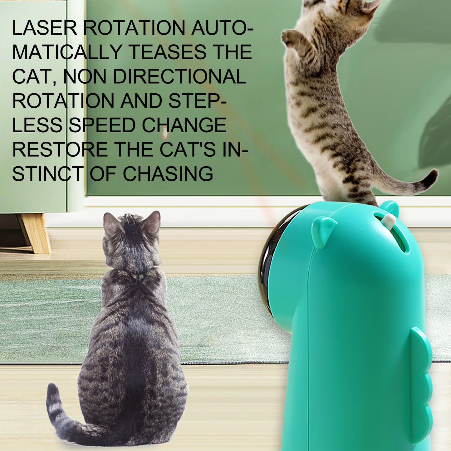 EWASWON Automatic Cat Laser Toy Interactive Cat Toys for Indoor Cats/Kitty/Dogs,Laser Toys for Bored Indoor Adult Cats