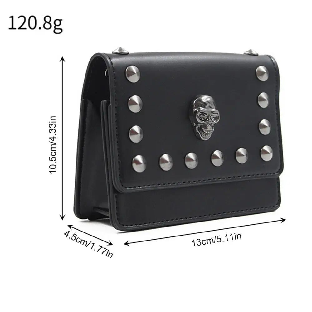 Golf Rangefinder Portable Bag Golf Ball Bag Light Weight PU Material Golf Pouch Golf Rangefinder Carrying Case with Hooks Skulls