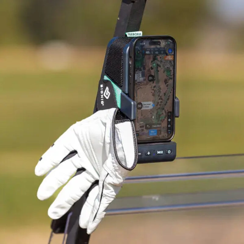 Teeboxx Golf Cart Bluetooth Speaker with Magnetic Phone Holder & Wireless Phone Charger – Portable Golf Cart Mount Speaker, Golf Accessories for Golfers | PGA Show 2026 Innovation Winner