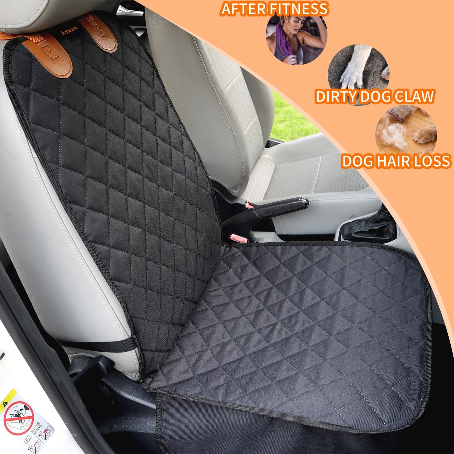 Dog Front Seat Cover for Dogs Cover for Car Seat Cover Front Seat Bucket Seat Covers for Dog Front Car Seat Cover