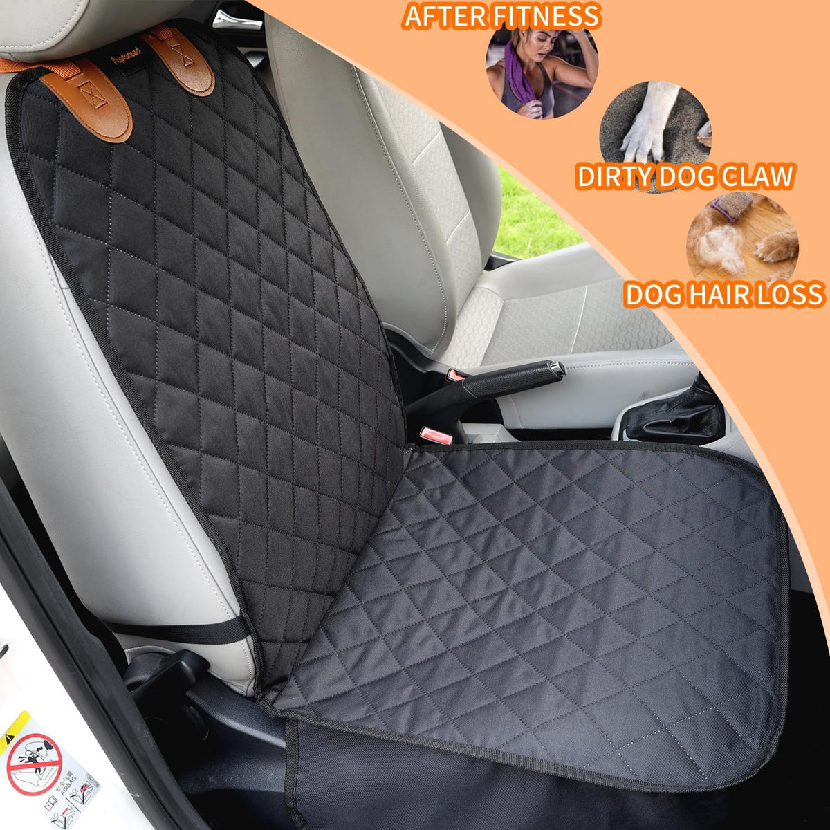 Dog Front Seat Cover for Dogs Cover for Car Seat Cover Front Seat Bucket Seat Covers for Dog Front Car Seat Cover