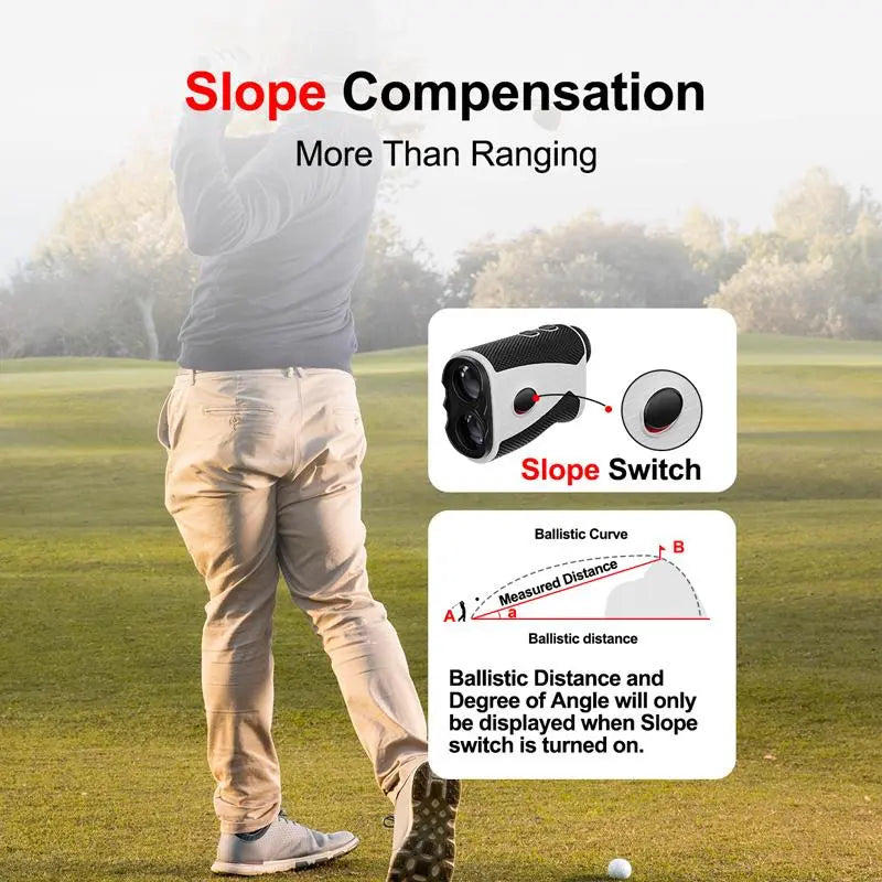Golf Rangefinder, 1 Count 1200 Yard Golf Laser Rangefinder, 7X Magnification Golf Distance Rangefinder with Magnetic Holder, Perfect for Golf Enthusiast, Golf Gear, Golf Accessories, Golf Equipment