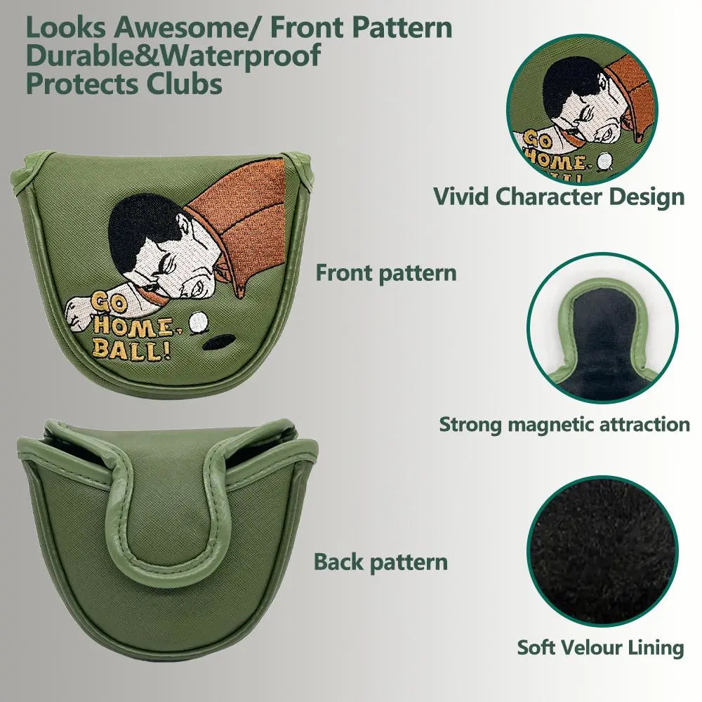 Funny Golf Putter Headcover, Waterproof Golf Club Head Cover Protector, Golf Club Head Cover Protector, Golf Accessories, Golf Equipment, Golf Supply