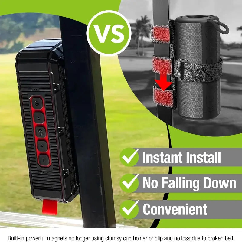 Dprofy Pro Portable Magnetic Bluetooth Golf Speaker Wireless Waterproof Magnetic Golf Speakers for Golf Cart 24Hour Battery Golf Accessories Golf Gifts(Tws & SD Card Function)