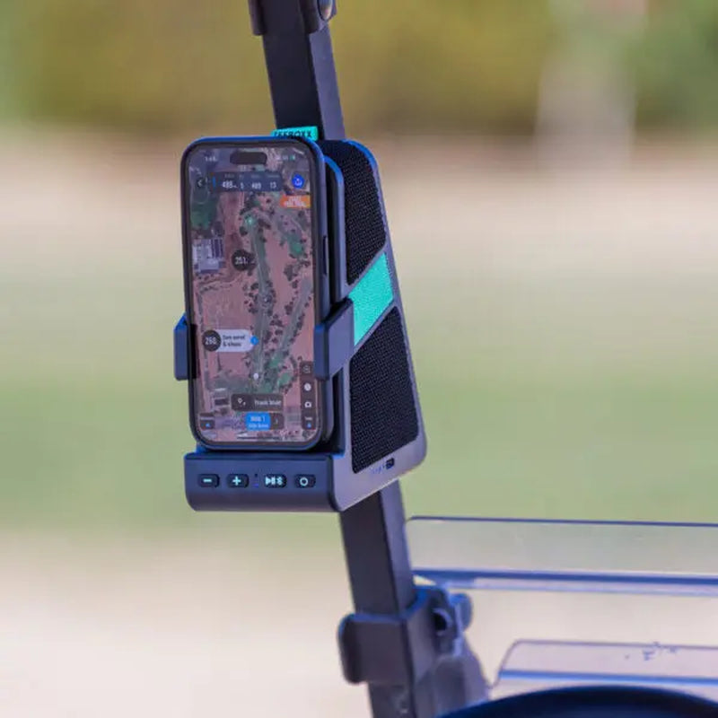 Teeboxx Golf Cart Bluetooth Speaker with Magnetic Phone Holder & Wireless Phone Charger – Portable Golf Cart Mount Speaker, Golf Accessories for Golfers | PGA Show 2026 Innovation Winner