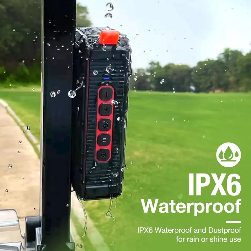 Dprofy Pro Portable Magnetic Bluetooth Golf Speaker Wireless Waterproof Magnetic Golf Speakers for Golf Cart 24Hour Battery Golf Accessories Golf Gifts(Tws & SD Card Function)
