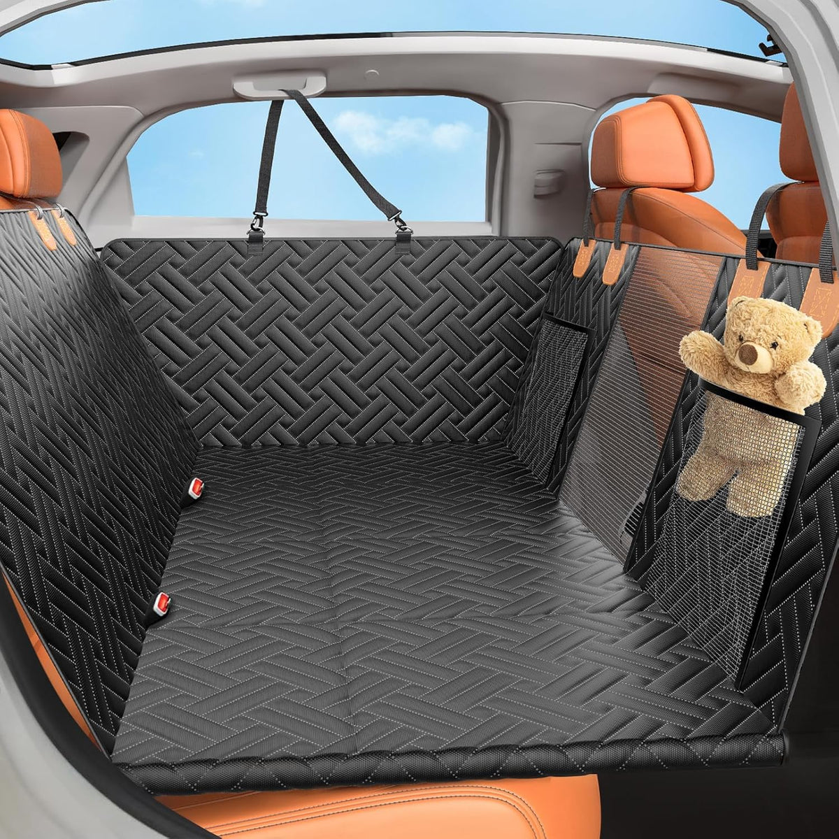 Dog Car Backseat Extender — Hard Bottom Cover