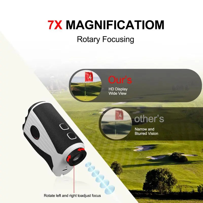 Golf Rangefinder, 1 Count 1200 Yard Golf Laser Rangefinder, 7X Magnification Golf Distance Rangefinder with Magnetic Holder, Perfect for Golf Enthusiast, Golf Gear, Golf Accessories, Golf Equipment