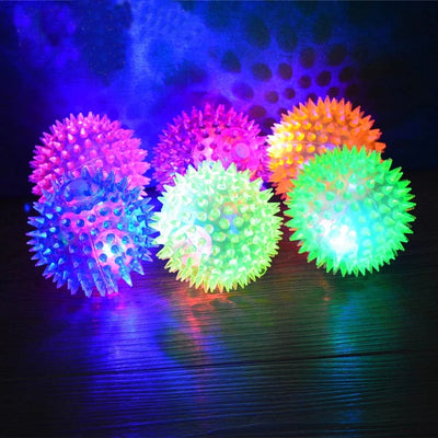 Dog Chew Balls — Spiky Squeaky Dog Toy, 2-Pack