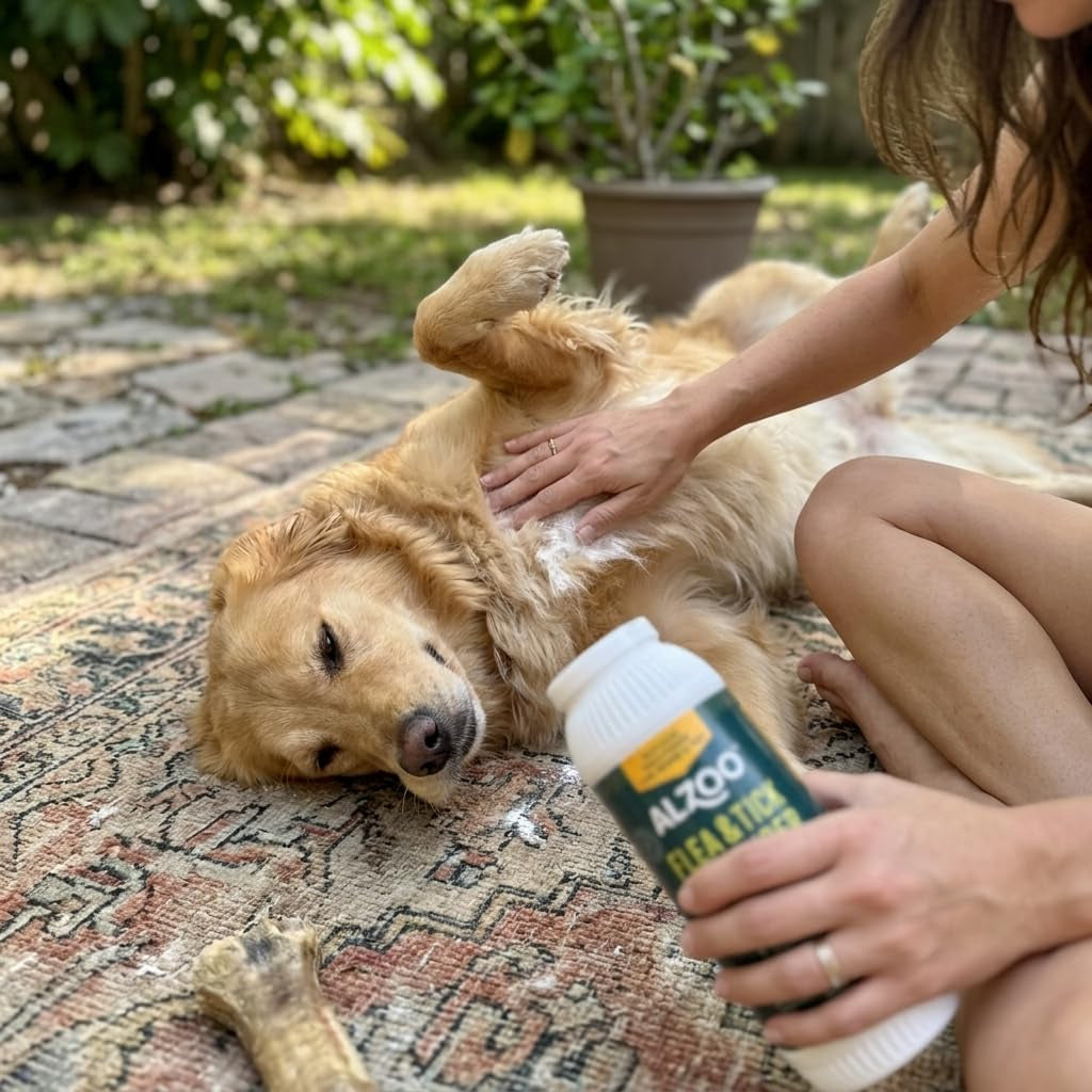 Flea and Tick G + Powder, Helps Eliminate & Repels Ticks, Fleas & Mosquitos, for in and around Home Use, 100% Plant-Based Active Ingredients, 8 Oz.