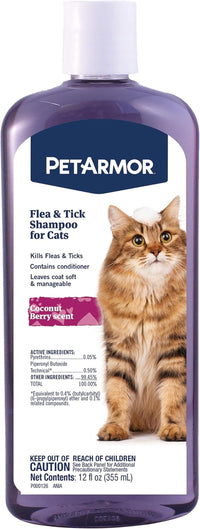 Flea & Tick Shampoo for Dogs & Cats — Gentle Flea Treatment Wash