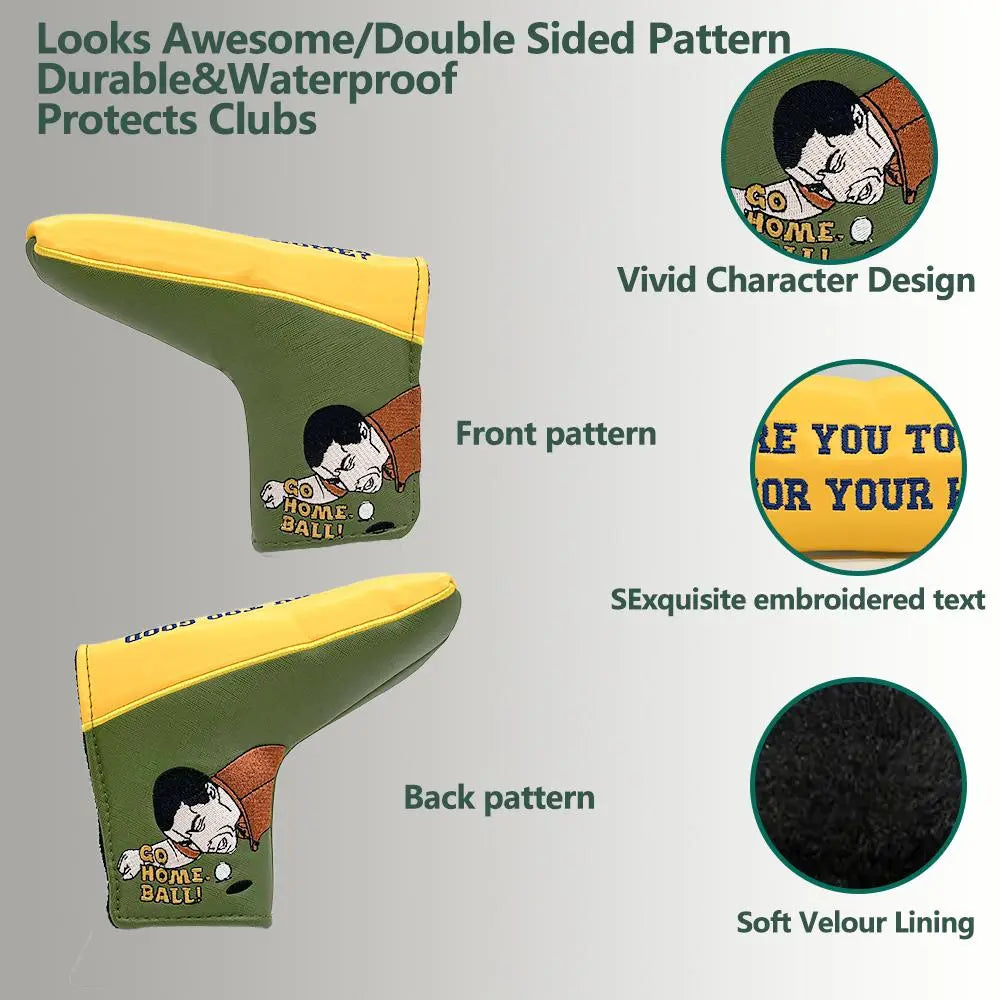 Funny Golf Putter Headcover, Waterproof Golf Club Head Cover Protector, Golf Club Head Cover Protector, Golf Accessories, Golf Equipment, Golf Supply