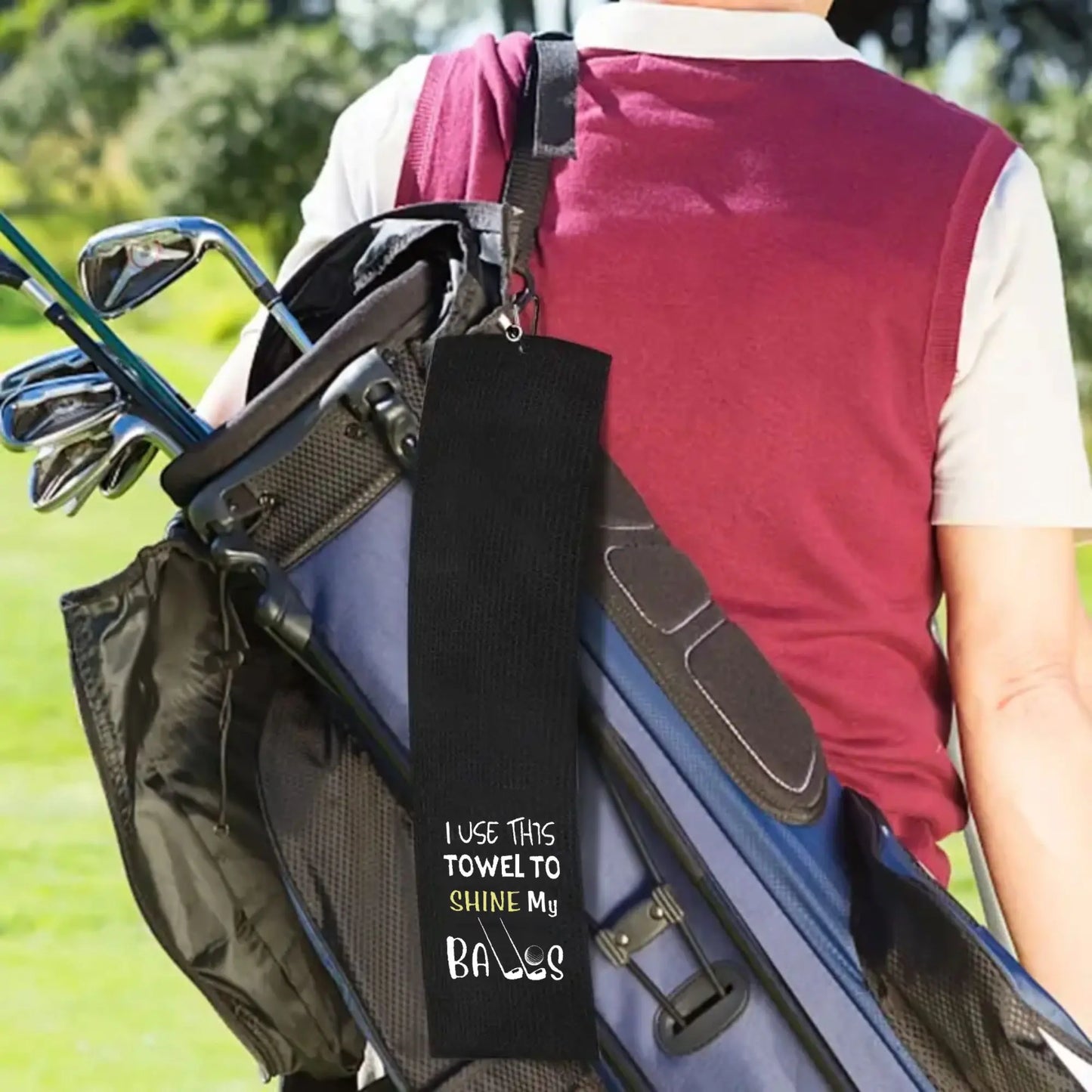 Golf Towel, Funny Slogan Golf Towel, Golf Accessories for Outdoor, Golf Gift, Golf Gift Accessory