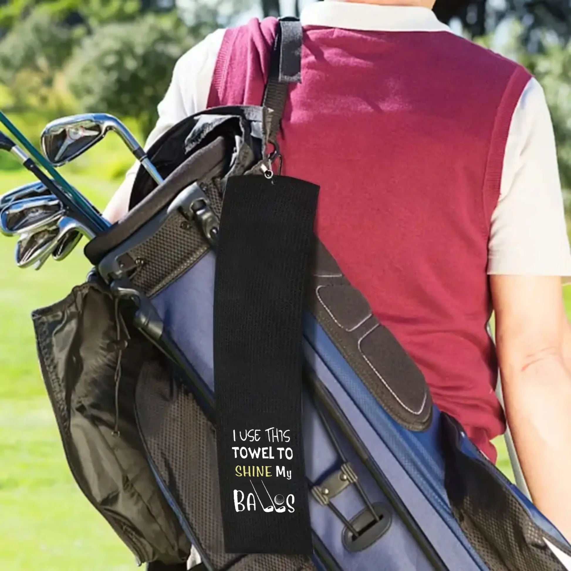 Golf Towel, Funny Slogan Golf Towel, Golf Accessories for Outdoor, Golf Gift, Golf Gift Accessory
