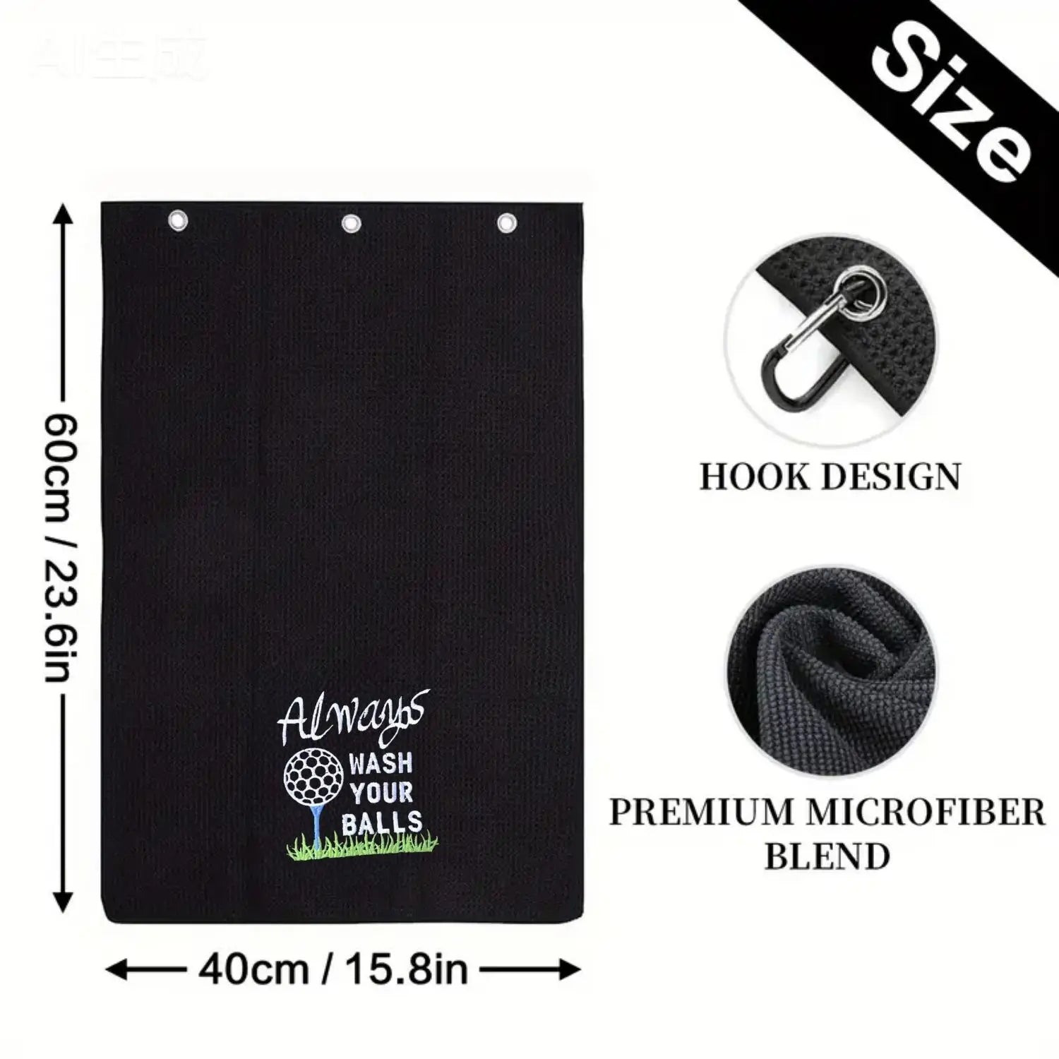 Golf Towel, Funny Slogan Golf Towel, Golf Accessories for Outdoor, Golf Gift, Golf Gift Accessory
