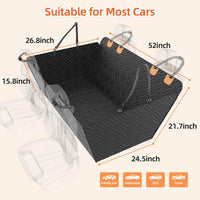 Dog Car Backseat Extender — Hard Bottom Cover