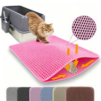 Honeycomb Cat Litter Trapping Mats — 2-Pack