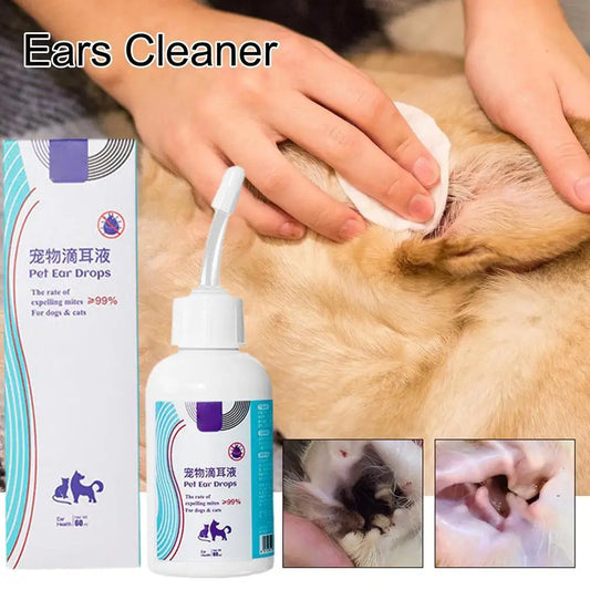 Gentle Ear Cleaner Drops for Dogs
