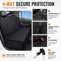 55" Waterproof Bench Seat Cover for Dogs