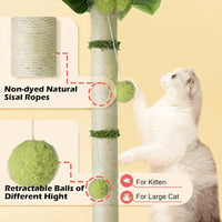 40" Palm Tree Cat Scratching Post & Tower