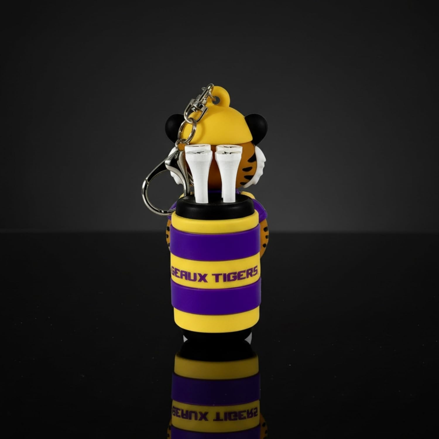 NCAA Mascot Golf Tee Holders, Includes 8 Golf Tees, Fun Golf Accessory, Stylish Golf Bag Add-On, Unique Golf Gift for Men & Women | Holds Four Golf Tees