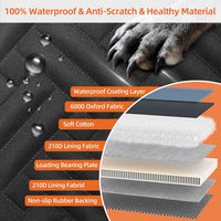 Dog Car Backseat Extender — Hard Bottom Cover