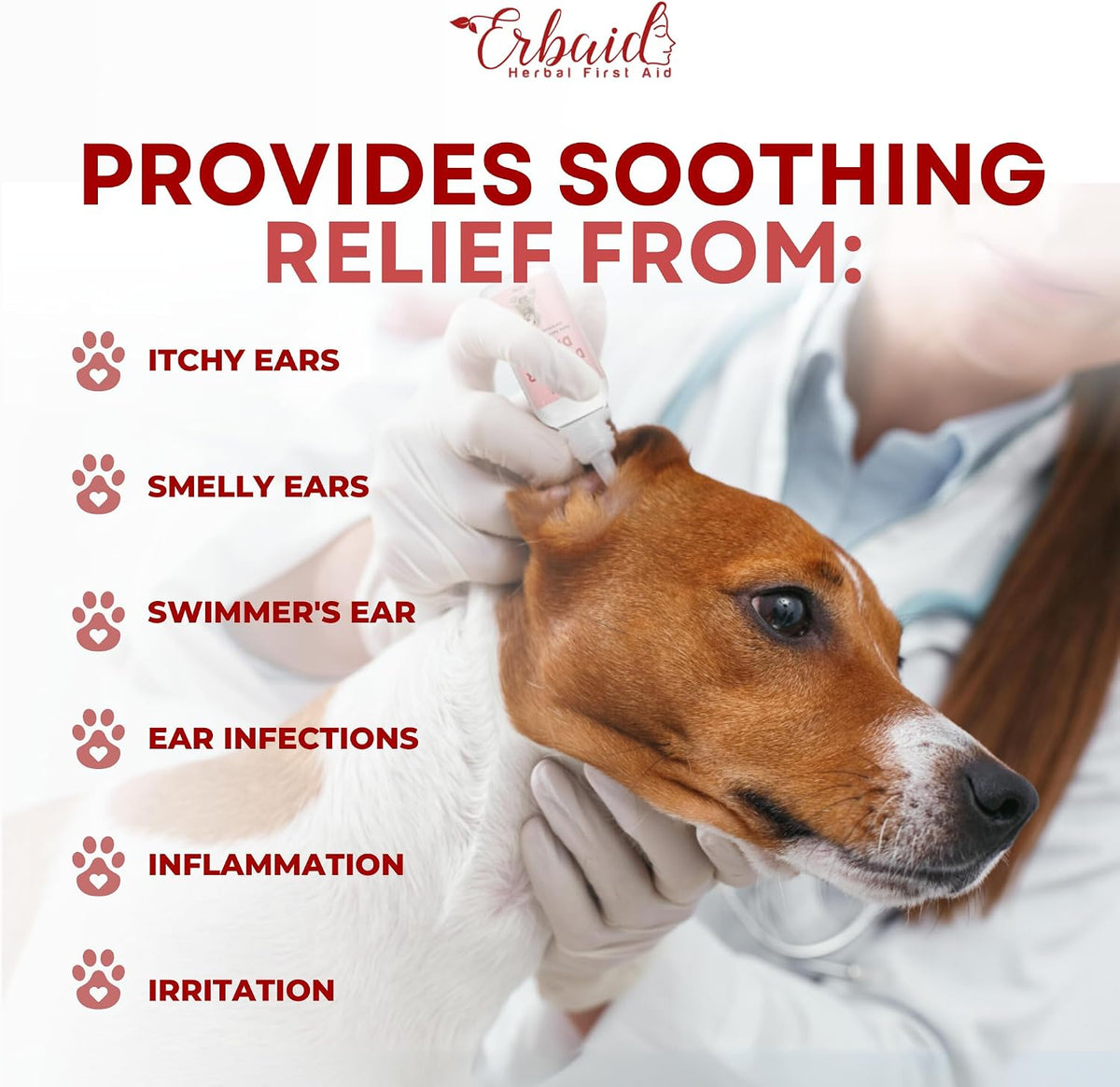 Dog Ear Cleaner – All Natural Ear Drops for Dogs Ear Infection – Eliminates Yeast Odor, Loosens Wax, Prevents Infections, Relieves Itching – Safe, Gentle, Effective Itchy Ear Relief, Made in USA