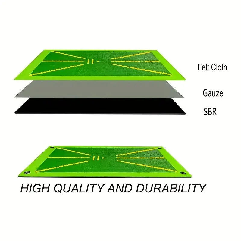 Portable Golf Training Mat, Durable & Portable Golf Hitting Mat, Golf Swing Training Aid, Golf Training Tool, Golf Training Accessories for Indoor & Outdoor Practice, Golf Accessory, Golf Gear, Golf Training Aids, Golf Practice Equipment