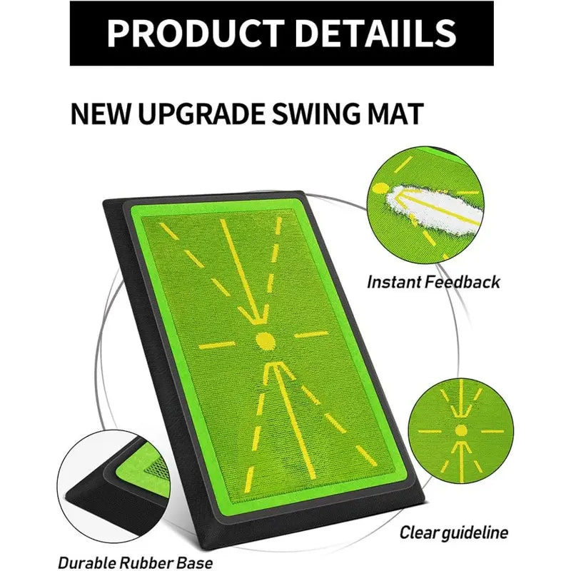 Portable Golf Training Mat, Durable & Portable Golf Hitting Mat, Golf Swing Training Aid, Golf Training Tool, Golf Training Accessories for Indoor & Outdoor Practice, Golf Accessory, Golf Gear, Golf Training Aids, Golf Practice Equipment