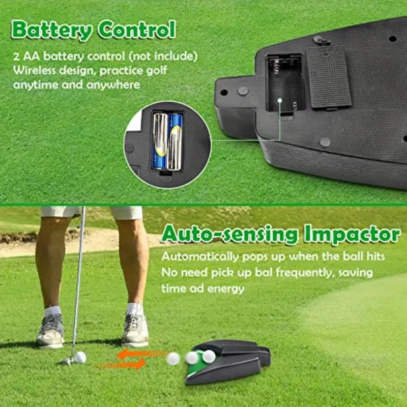 Portable Golf Training Mat, Durable & Portable Golf Hitting Mat, Golf Swing Training Aid, Golf Training Tool, Golf Training Accessories for Indoor & Outdoor Practice, Golf Accessory, Golf Gear, Golf Training Aids, Golf Practice Equipment