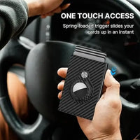 Wallet for Mens Smart Wallet Leather Card Holder Smart,Slim,Minimalist Wallet, Wallet 9-14 Card Capacity | ID Window | Cash Slot