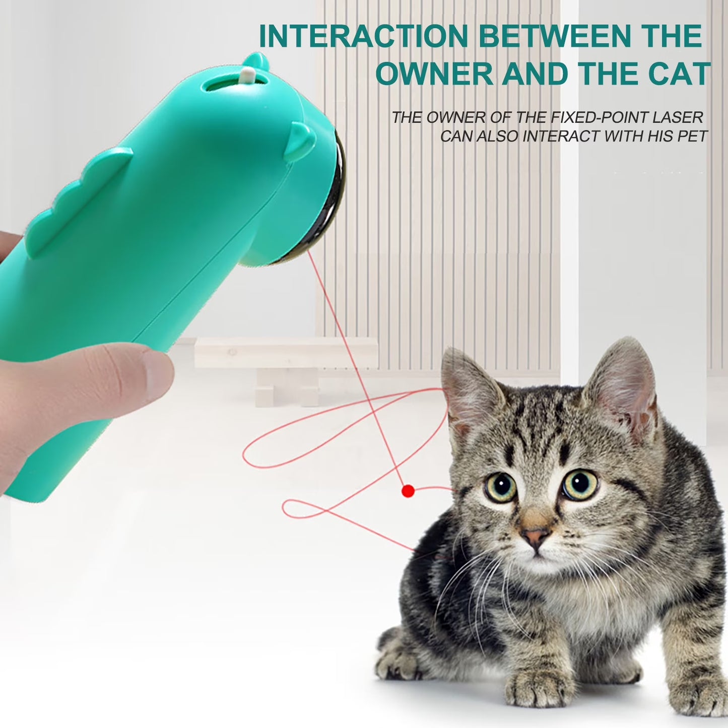 EWASWON Automatic Cat Laser Toy Interactive Cat Toys for Indoor Cats/Kitty/Dogs,​Laser Toys for Bored Indoor Adult Cats