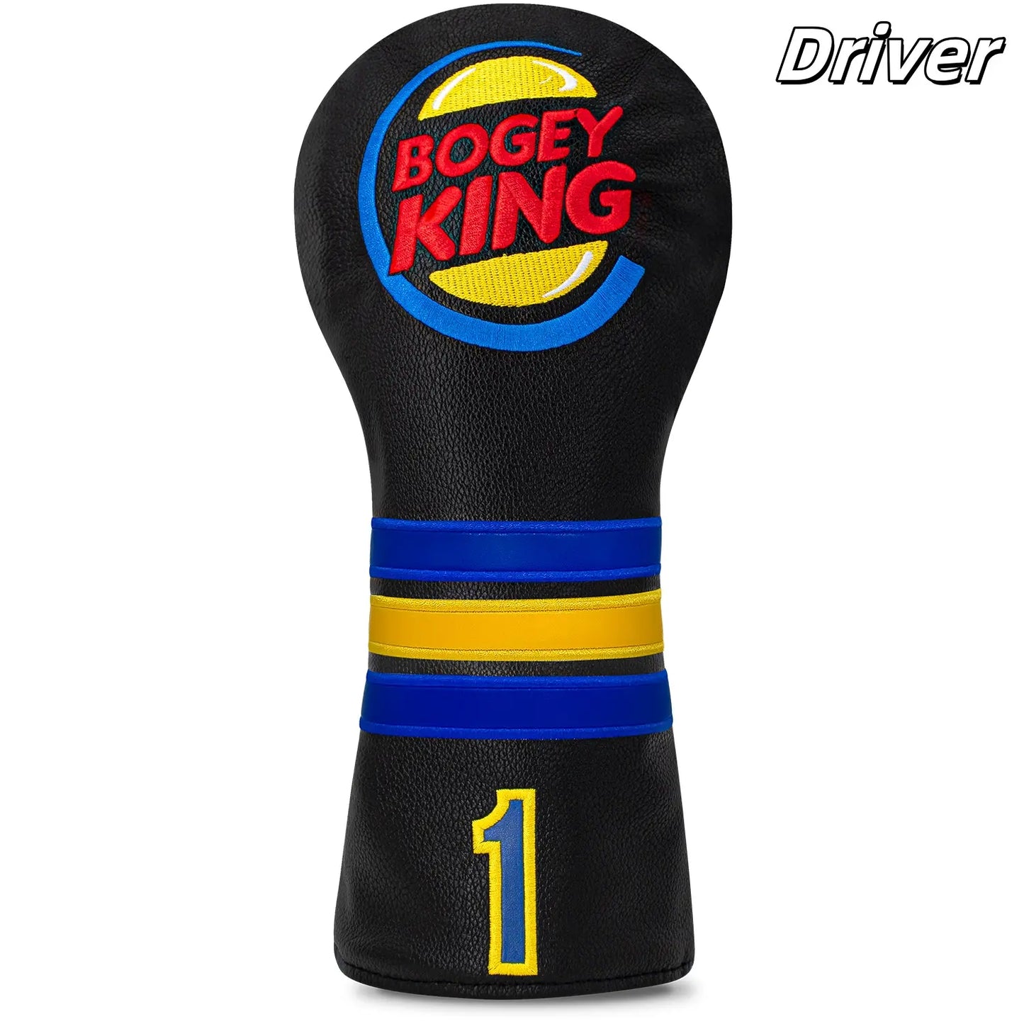 Blue King Series Golf Club Head Covers, Golf Accessories, Golf Supply, Durable PU Material, Dust-Proof Design, Ideal Gift for Golf Enthusiasts & Unisex Accessory, Golf Gear