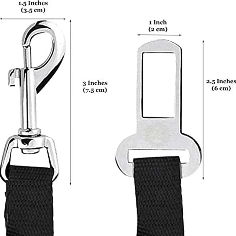 Dog Car Seat Belt — Adjustable Pet Safety Belt for Cars