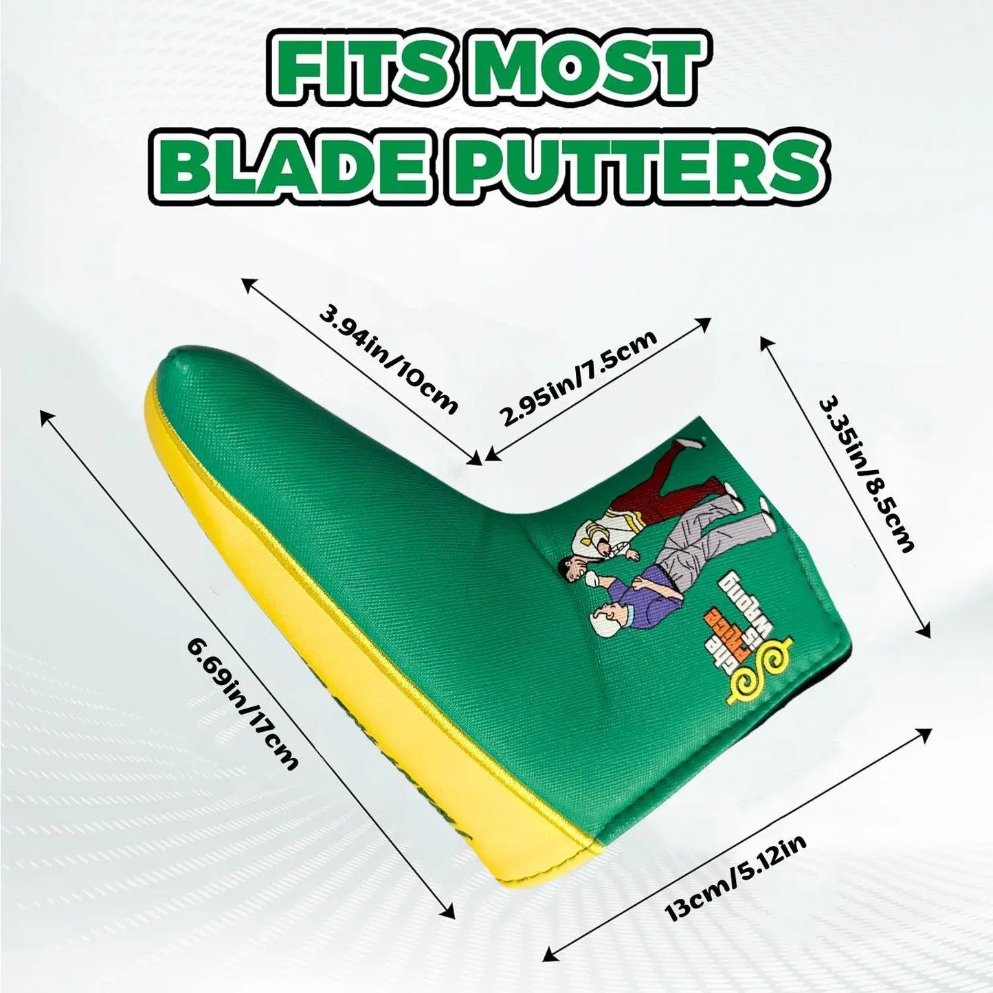 Funny Cartoon Pattern Golf Putter Headcover, Durable Golf Putter Headcover, Golf Accessories for Golfers, Fits Most of Blade Putters, Protection, Golf Gear, Golf Equipment, Golf Supply