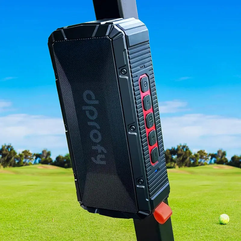 Dprofy Pro Portable Magnetic Bluetooth Golf Speaker Wireless Waterproof Magnetic Golf Speakers for Golf Cart 24Hour Battery Golf Accessories Golf Gifts(Tws & SD Card Function)