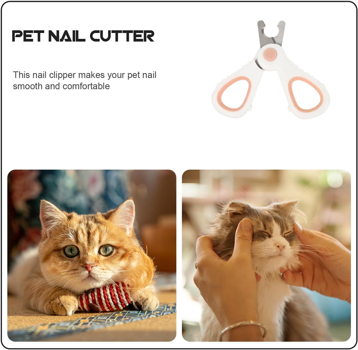Pet Nail Trimming Tool for Cats and Dogs Precise Claw Cutter with Clean Design Easy and Safe Nail Care for Beginners Pink Professional Grooming Clippers