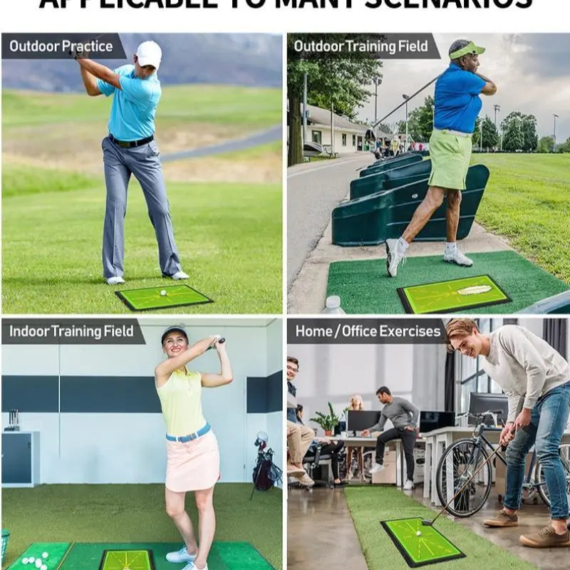 Golf Trace Strike Pad, 1 Set Sequin Golf Hitting Mat, Golf Training Sports Equipment for Indoor & Outdoor, Golf Accessories, Golf Training Accessory, Golf Training Aids, Golf Training Tool, Golf Practice Equipment