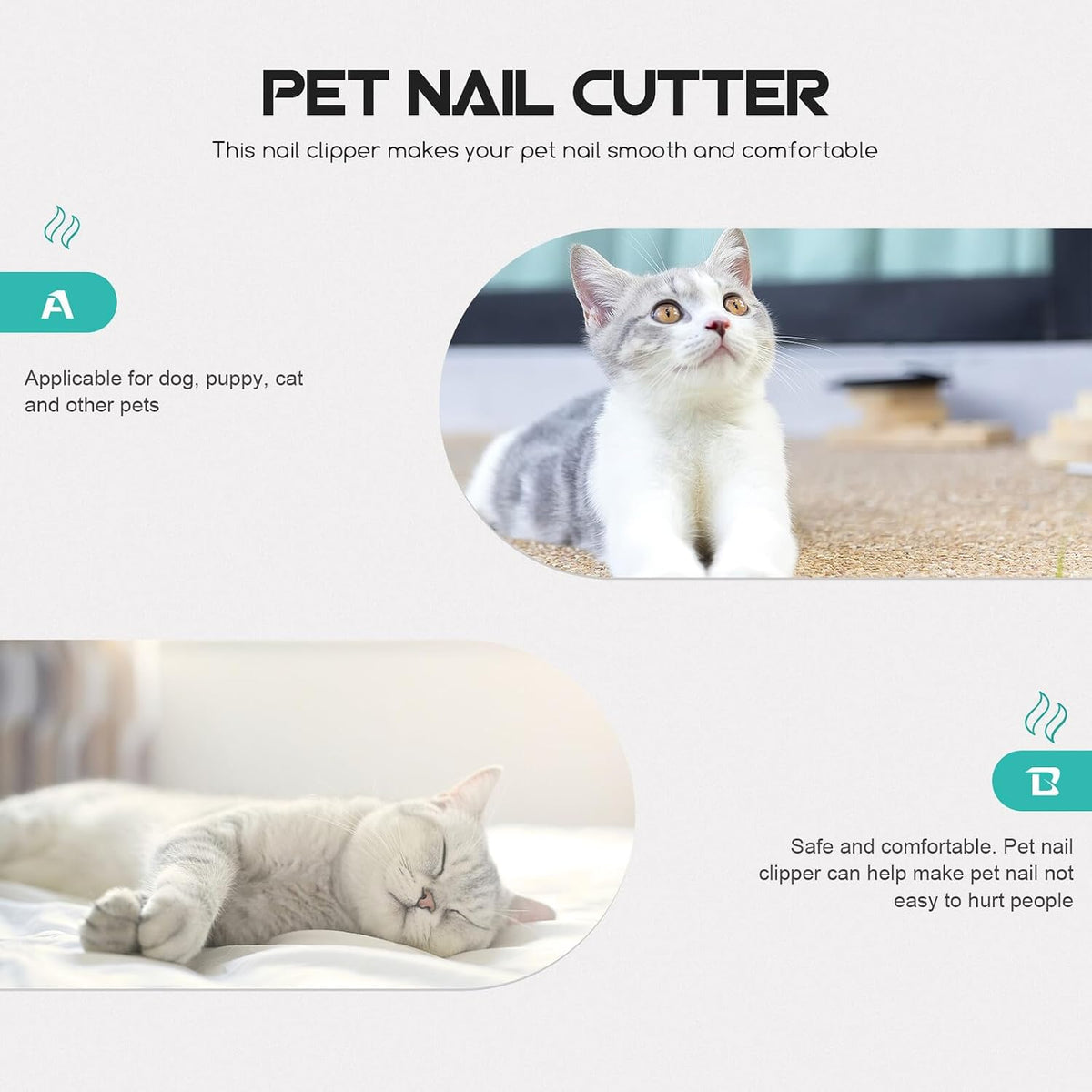 Pet Nail Trimming Tool for Cats and Dogs Precise Claw Cutter with Clean Design Easy and Safe Nail Care for Beginners Pink Professional Grooming Clippers