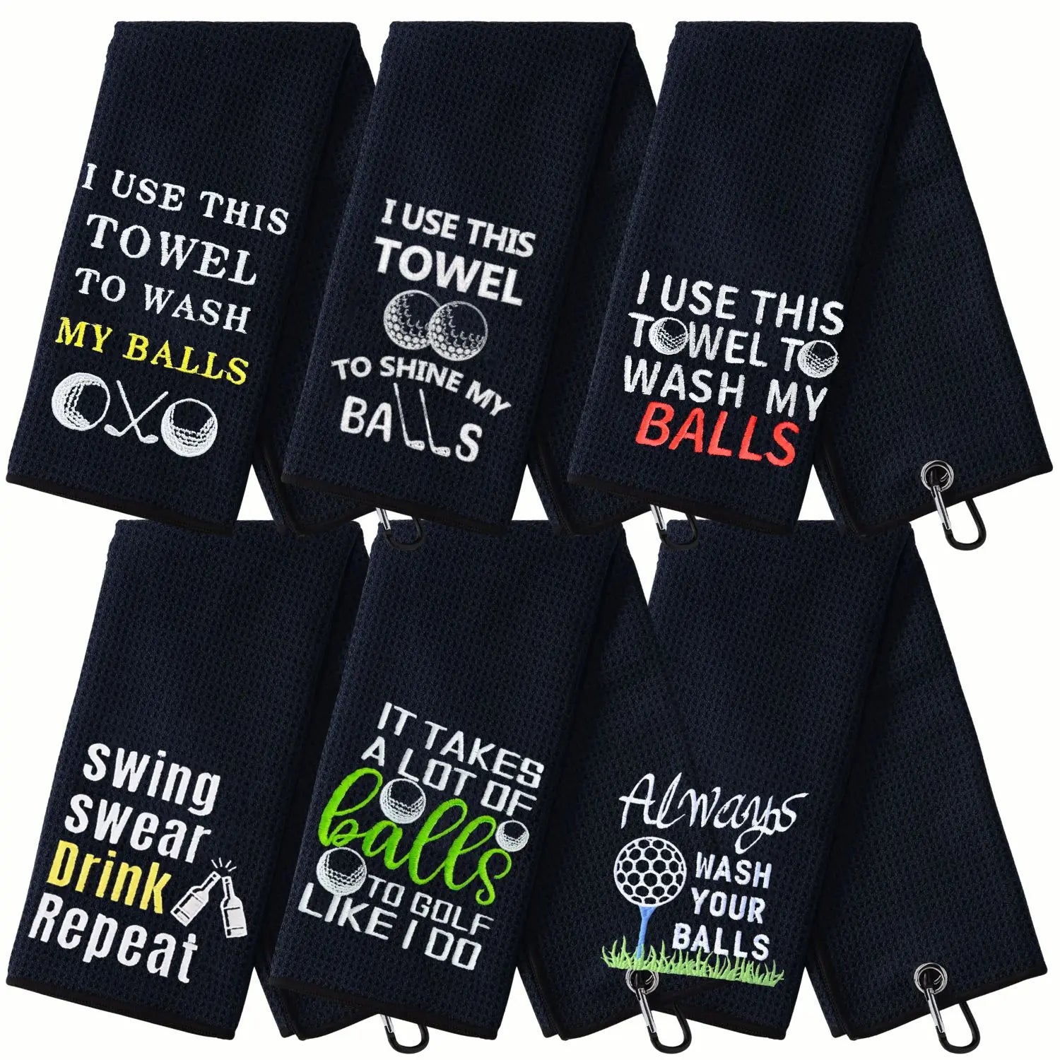 Golf Towel, Funny Slogan Golf Towel, Golf Accessories for Outdoor, Golf Gift, Golf Gift Accessory