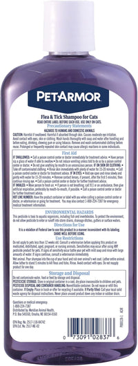 Flea & Tick Shampoo for Dogs & Cats — Gentle Flea Treatment Wash