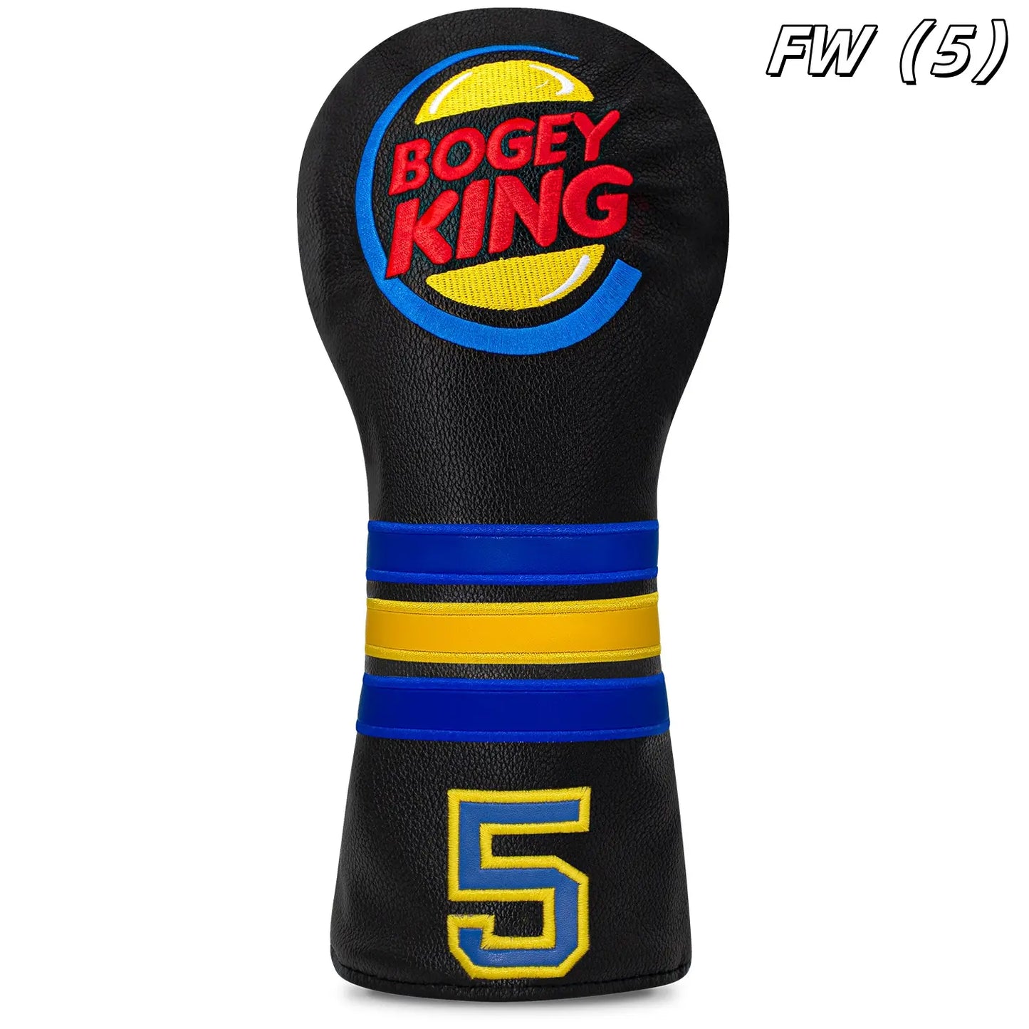 Blue King Series Golf Club Head Covers, Golf Accessories, Golf Supply, Durable PU Material, Dust-Proof Design, Ideal Gift for Golf Enthusiasts & Unisex Accessory, Golf Gear